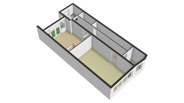 Floorplan - Schieweg 191B01, 3038 AT Rotterdam